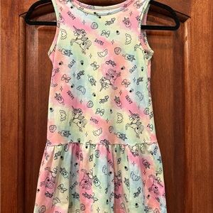 Cream Sleeveless Crew Neck Sundress